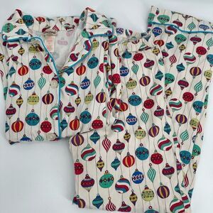 Bed Head Women's Ornament Holiday Christmas Pajama Set Sleepwear Size XS
